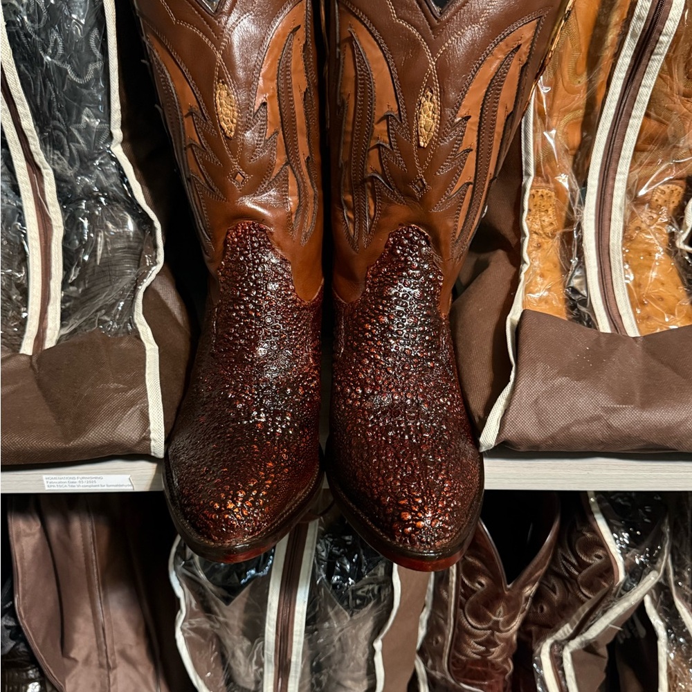 Men's Brown Leather Western Boots